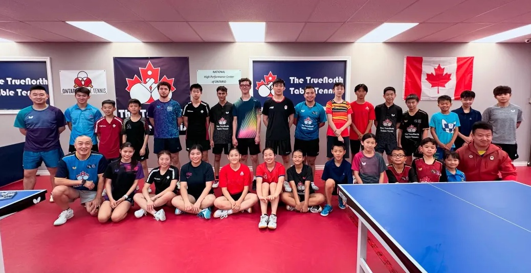 True North Table Tennis Club training in Scarborough